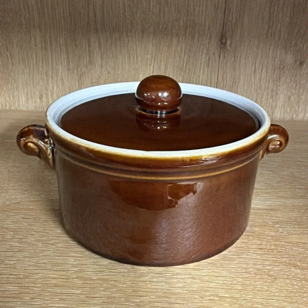 Villeroy & Boch Brown Round Casserole Dish Bakeware‎ Luxembourg Glazed Ceramic